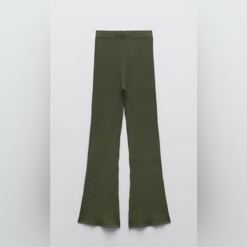 Zara ribbed flare pants